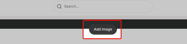 The Add image button in the floating bar